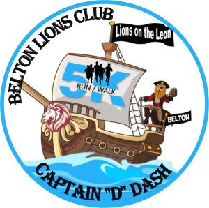 Lions on the Leon Captain "D" Dash for "Sight" 5K Fun Run/Walk Logo
