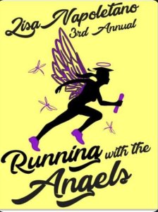 Lisa Napoletano Running with the Angels 5K /  1M Races Logo