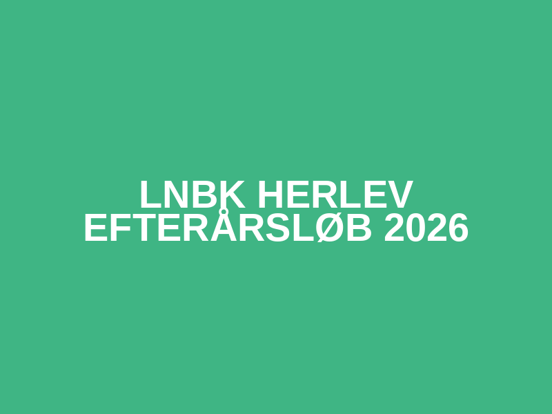 LNBK Herlev Efterårsløb 2026