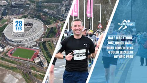 London Half & 10k Presented by TREK February 2027 Logo