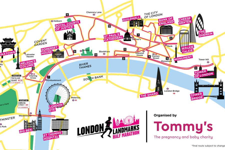 London Landmarks Half-Marathon Logo