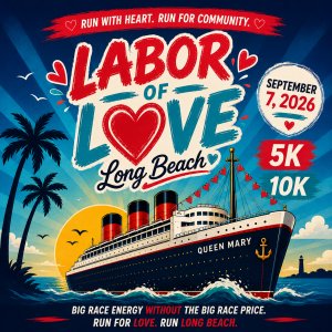 Long Beach Labor Day Run - Labor of Love 5K, 10K,  Kids Dash Logo