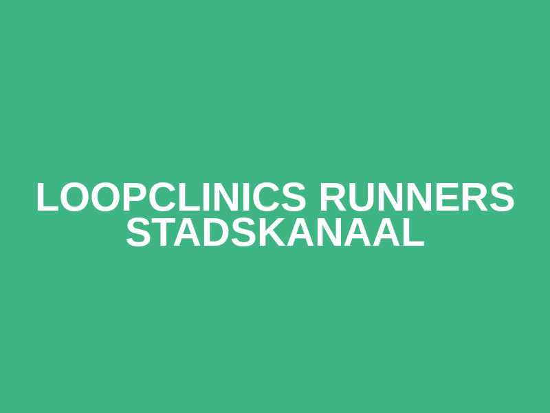 Loopclinics Runners Stadskanaal Logo