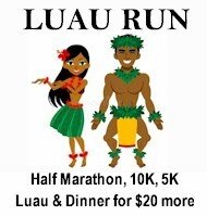 Luau Run Half Marathon -10K - 5K Logo