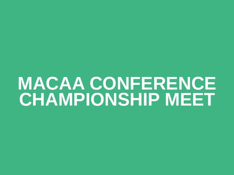 MACAA Conference Championship Meet Logo