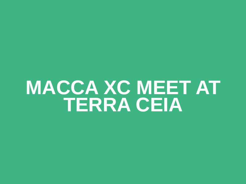 MACCA XC Meet at Terra Ceia