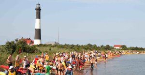 Maggie Fischer Memorial Cross Bay Swim Logo