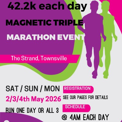 Magnetic Triple Marathon Event Logo