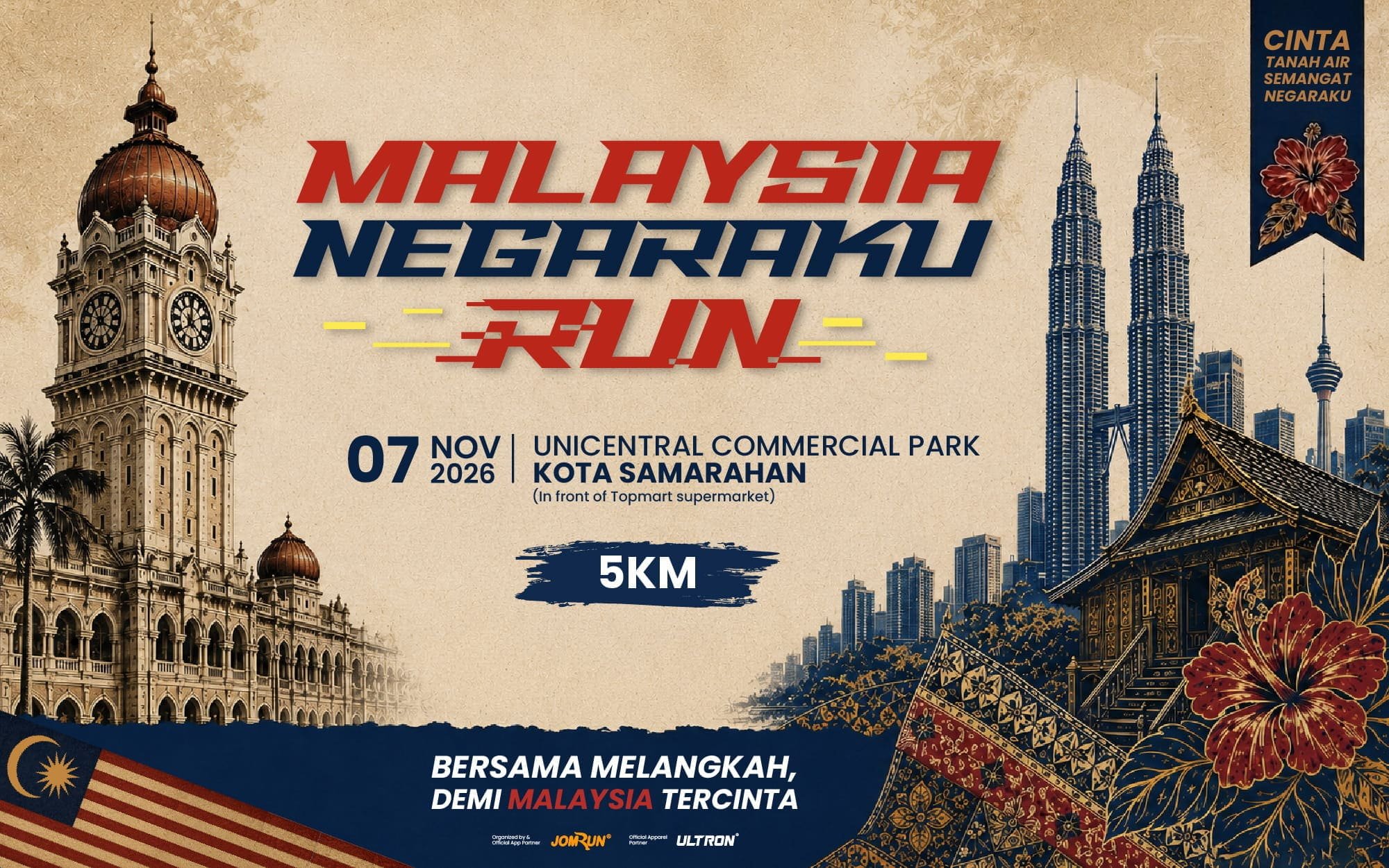 Malaysia Negaraku Run Powered by JomRun® - Sarawak