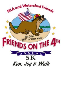 "Maranacook Lake Association and Watershed Friends on the 4th" 5K Run/Walk Logo