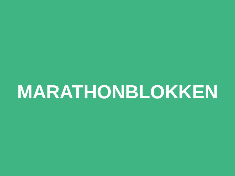 Marathonblokken