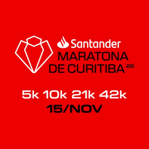 MARATONA DE CURITIBA SANTANDER 2026 Logo