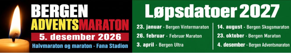 Maratonkarusellen 2027 Løp 1 Bergen Vintermaraton