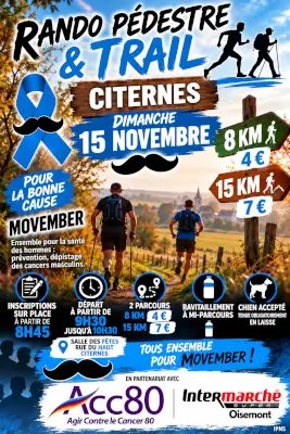 Marche / Trail Movember Citernes