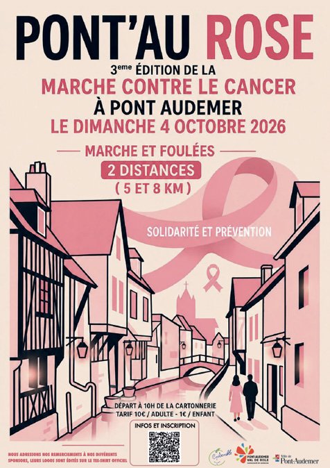 MARCHES ET FOULÉES  PONT-AUDEMER – OCTOBRE ROSE
