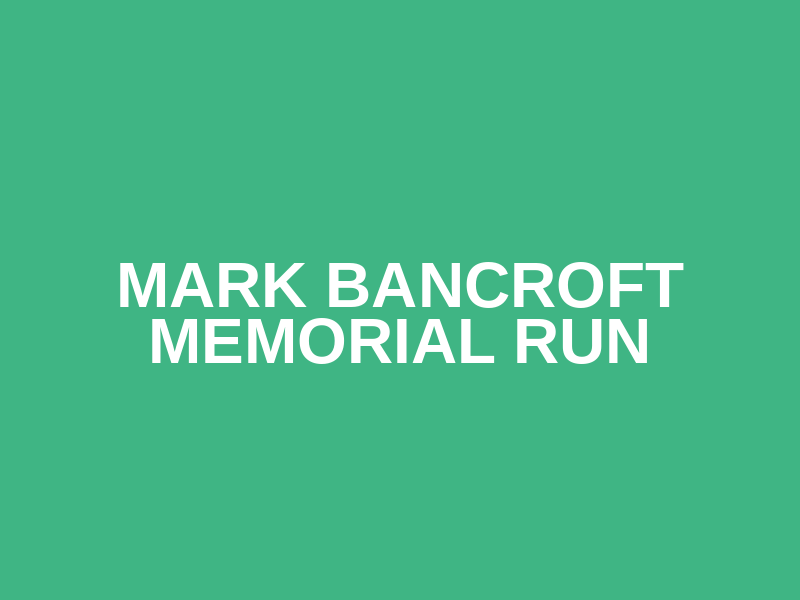 Mark Bancroft Memorial Run Logo