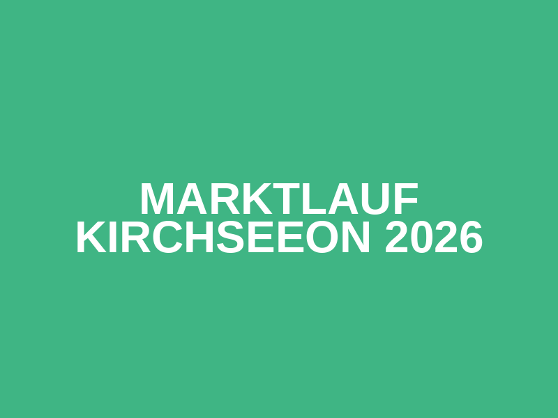Marktlauf Kirchseeon 2026 Logo