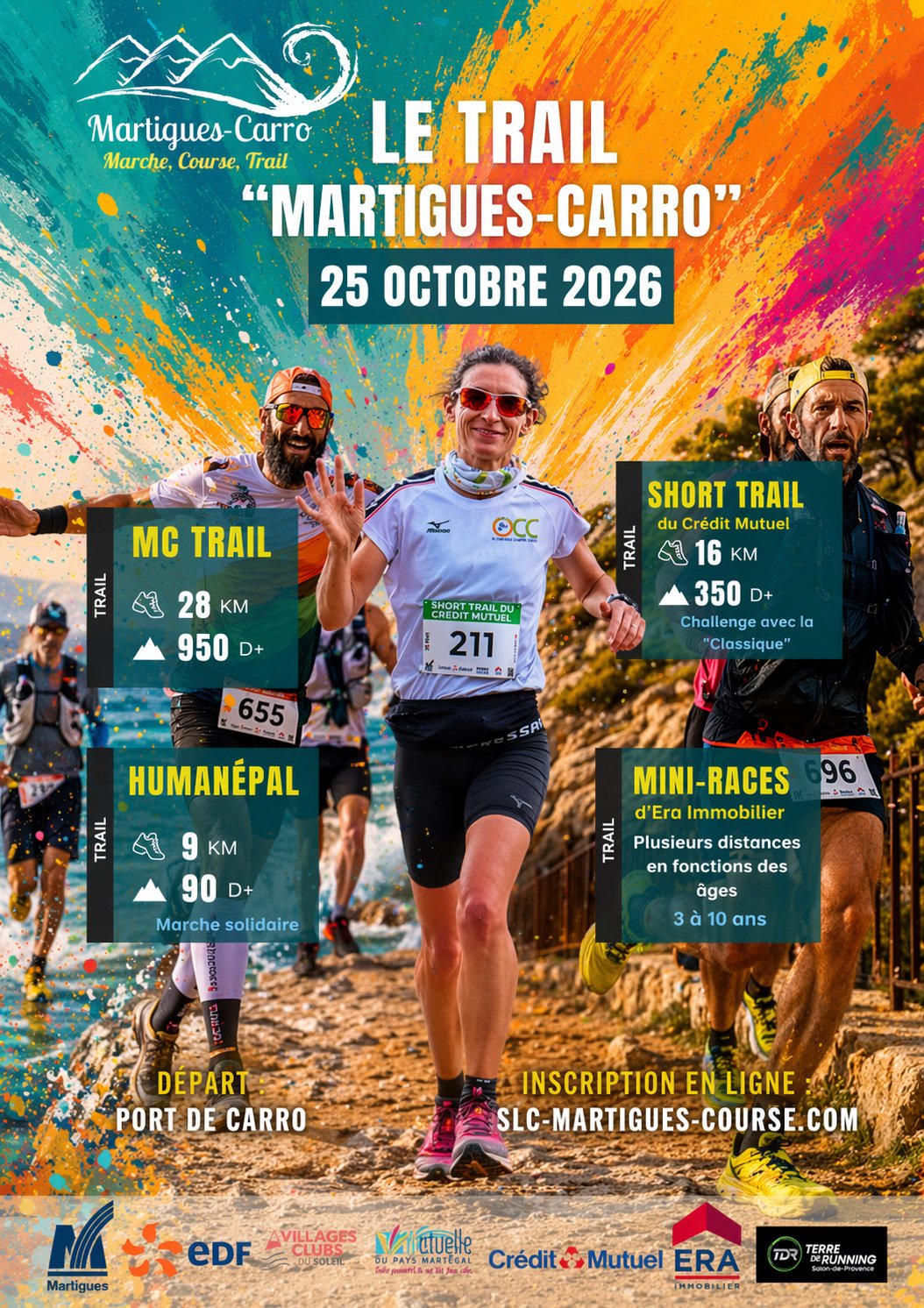 MARTIGUES-CARRO : Le TRAIL Logo