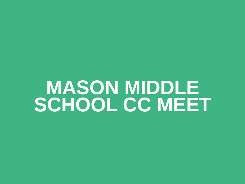 Mason Middle School CC Meet Logo