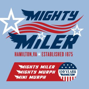 May 25th, Hamilton Day Mighty Miler Logo