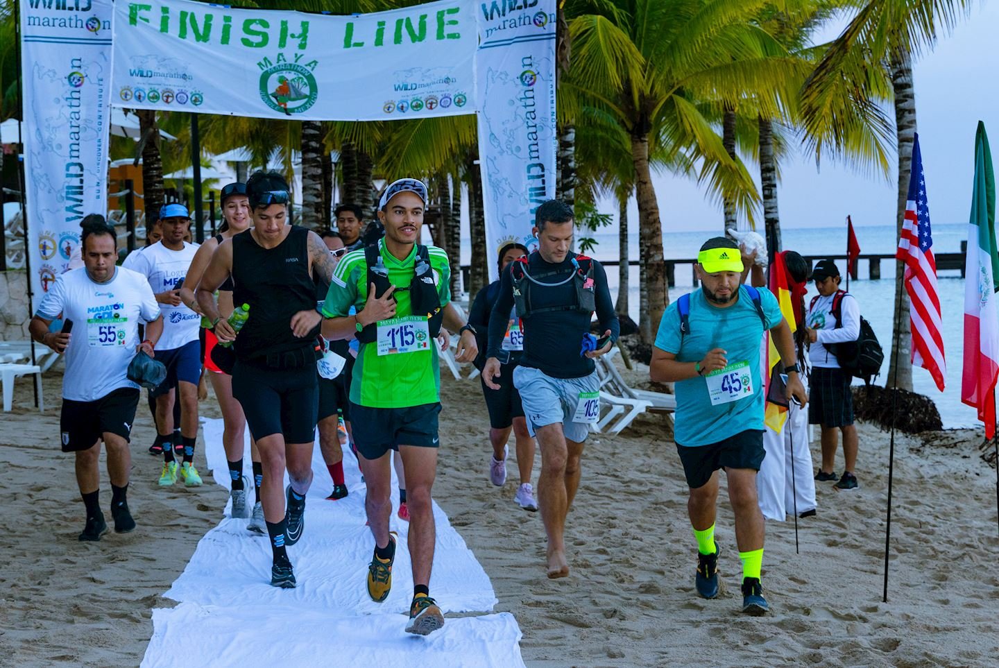 Maya Marathon. Run in the jungle