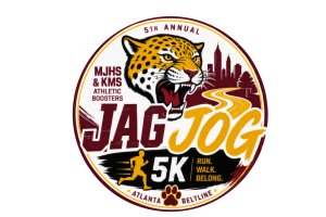 Maynard Jackson High School + King Middle School Jaguar Jog 5k Logo