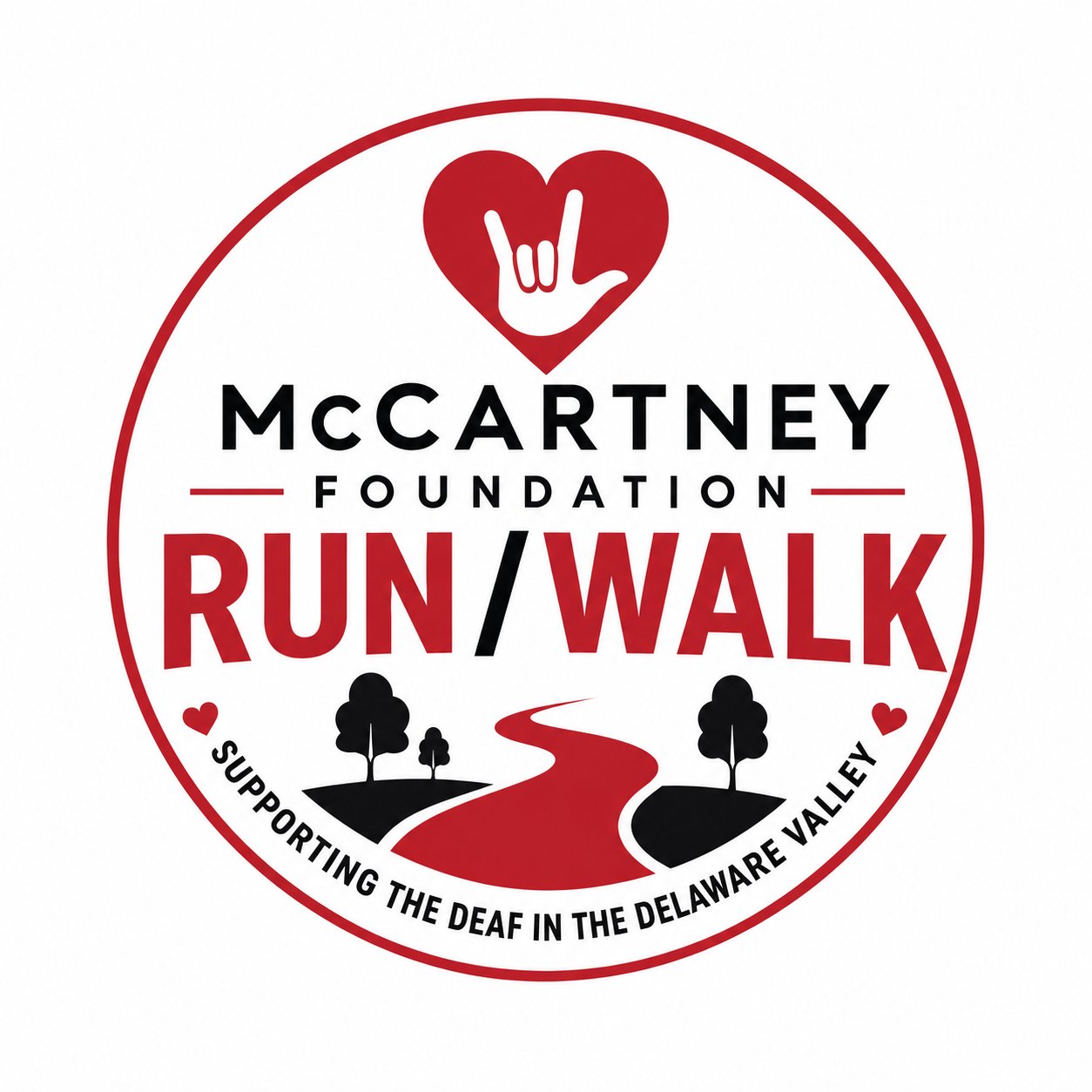 McCartney Foundation 5K Run/Walk for the Deaf Logo