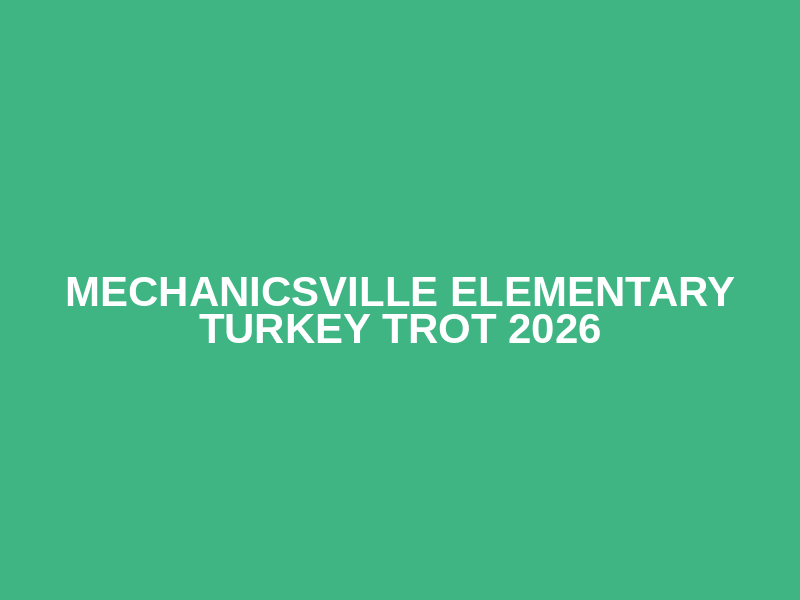 Mechanicsville Elementary Turkey Trot 2026 Logo