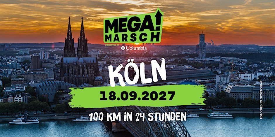 Megamarsch 100/24 Köln 2027 Logo