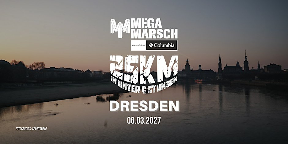 Megamarsch 25/6 Dresden 2027 Logo