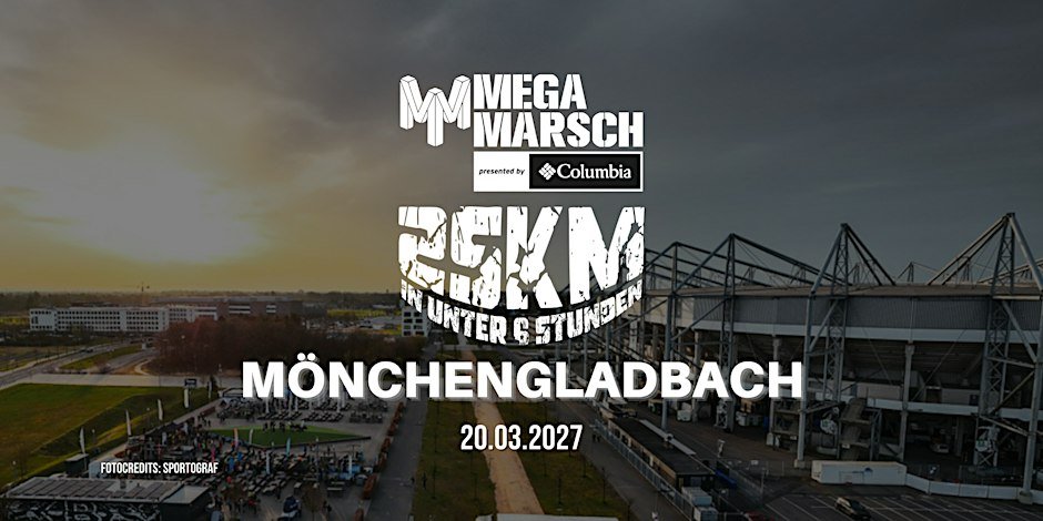 Megamarsch 25/6 Mönchengladbach 2027 Logo