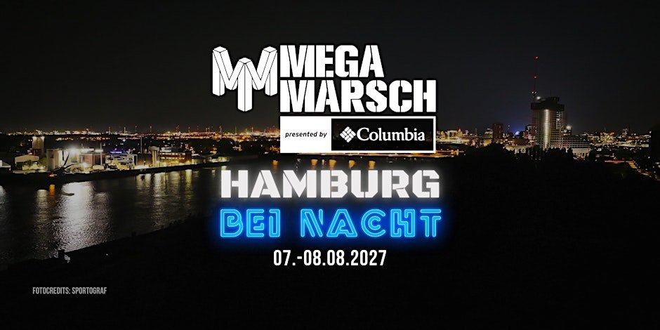 Megamarsch 50/12 Hamburg bei Nacht 2027 Logo