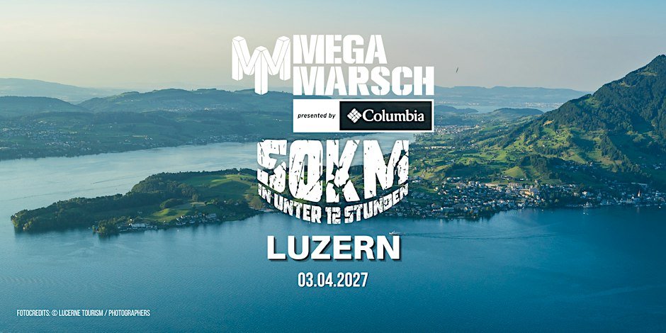Megamarsch 50/12 Luzern 2027 Logo