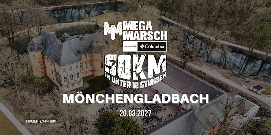 Megamarsch 50/12 Mönchengladbach 2027 Logo