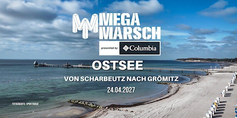 Megamarsch 50/12 Ostsee 2027 - Scharbeutz nach Grömitz Logo