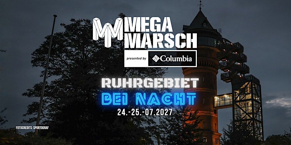 Megamarsch 50/12 Ruhrgebiet bei Nacht 2027 Logo