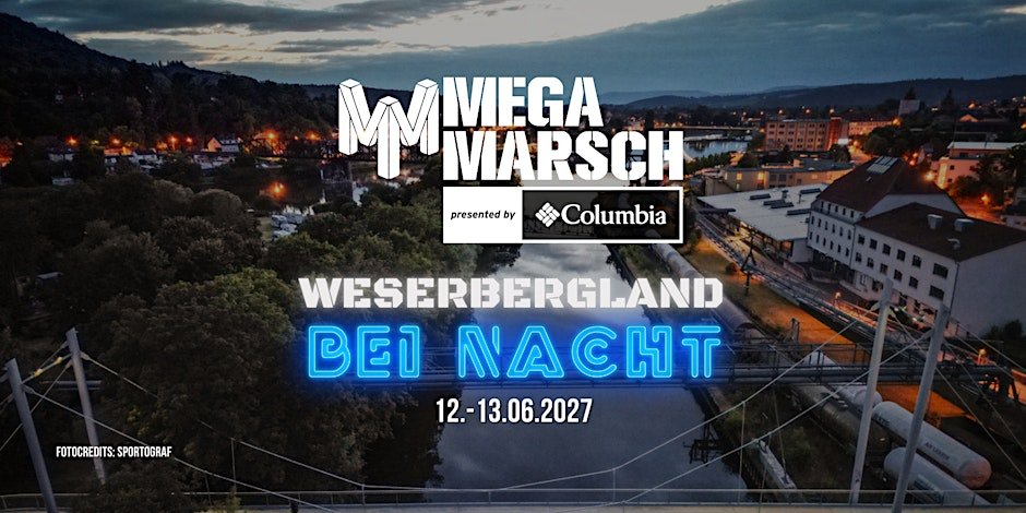 Megamarsch 50/12 Weserbergland bei Nacht 2027 Logo