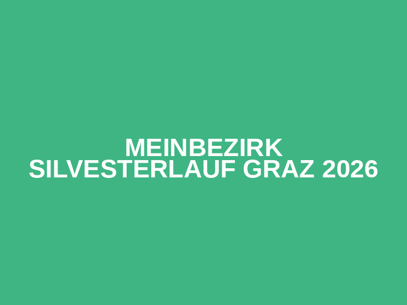 MeinBezirk Silvesterlauf Graz 2026 Logo