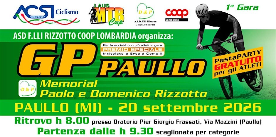 MEMORIAL PAOLO E DOMENICO RIZZOTTO - 1° TAPPA LAUS MTB CUP 2026 Logo