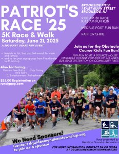 Mendham's Annual Patriot's Race 5K - 2025