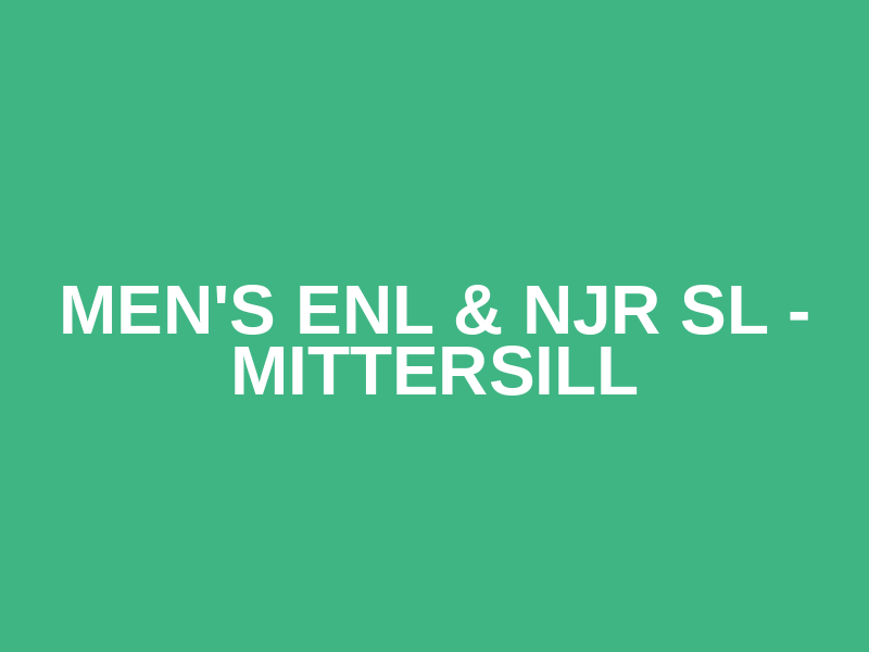 Men's ENL & NJR SL - Mittersill
