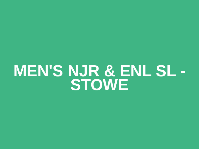 Men's NJR & ENL SL - Stowe