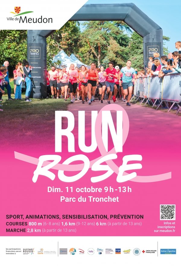 Meudon Run Rose Logo
