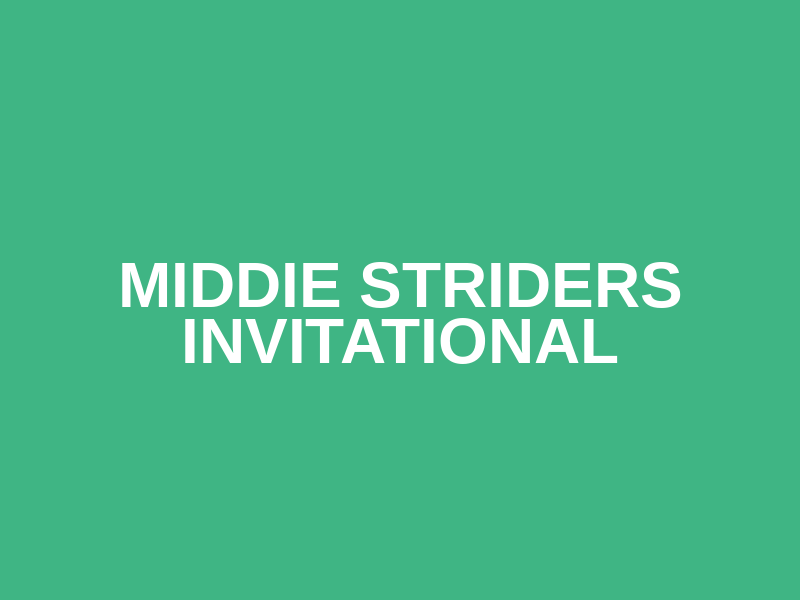 Middie Striders Invitational Logo