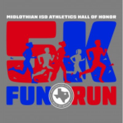 Midlothian ISD Athletics Hall of Honor 5K & Fun Run Logo