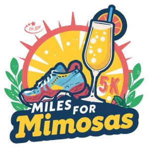 Miles for Mimosas 5K - Ozan Logo
