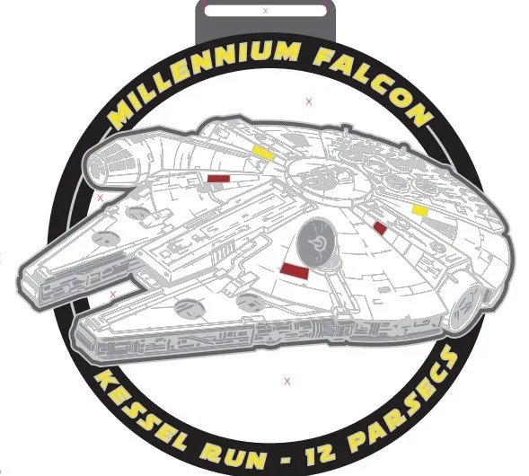 Millennium Falcon Marathon & Half Marathon Logo