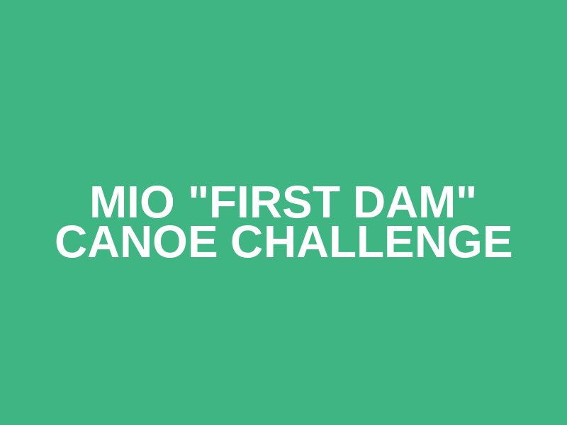 Mio "First Dam" Canoe Challenge Logo