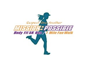 MISSION:POSSIBLE Body Fit 5K Run & 1Mile Fun Walk Logo