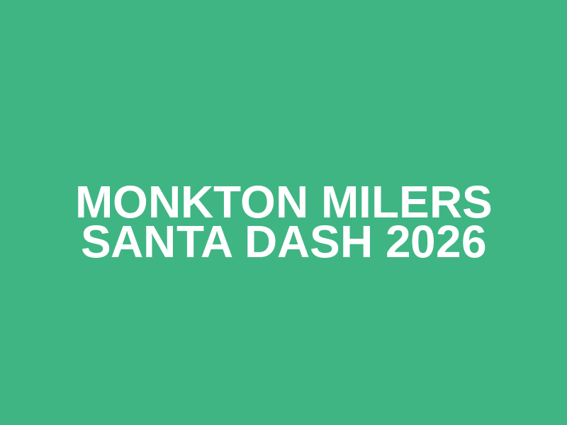 Monkton Milers Santa Dash 2026 Logo